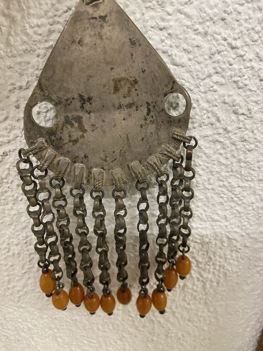 Ciondoli: Antiker Berber Anhänger  Silber & Amber – Usato da Dietikon venduto da brocki-eyra 4