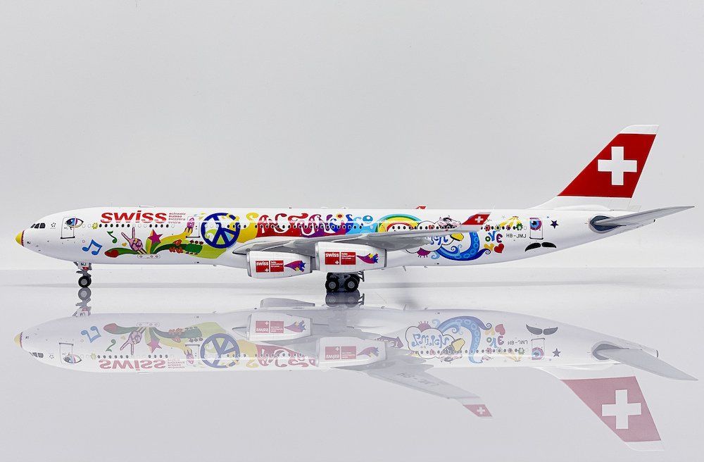 Swiss Modellbausätze & Standmodelle: A340-300 SWISS "San Francisco" 1:200 – Neu und originalverpackt aus Morges von iljamuromez