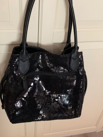Elegante Gabor Handtasche Umhängetasche schwarz