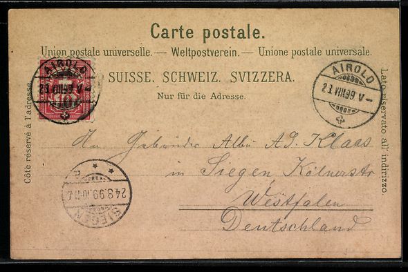 Cartes postales: Litho St. Gotthard, Verschiedene Ortsans – D'occasion à Berlin par bartko-reher 1