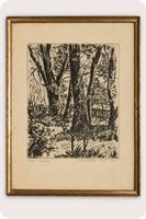 Gravure ancienne encadrée, signée et numérotée