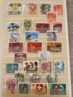Briefmarken Vollstempel Schweiz Konvolut 28 Stücke