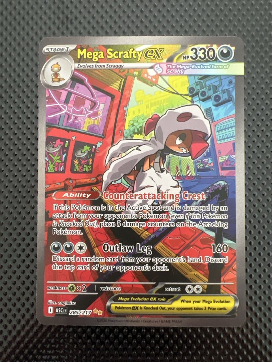 Pokémon Carte collezionabili: Mega Scrafty ex 285/217 – Nuovo (secondo la descrizione) da Goldach venduto da zek_j7p8