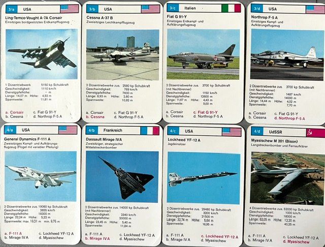 Giochi: Quartett Flugzeuge Nr. 524 22 – Usato da Zürich venduto da gigimai67 3