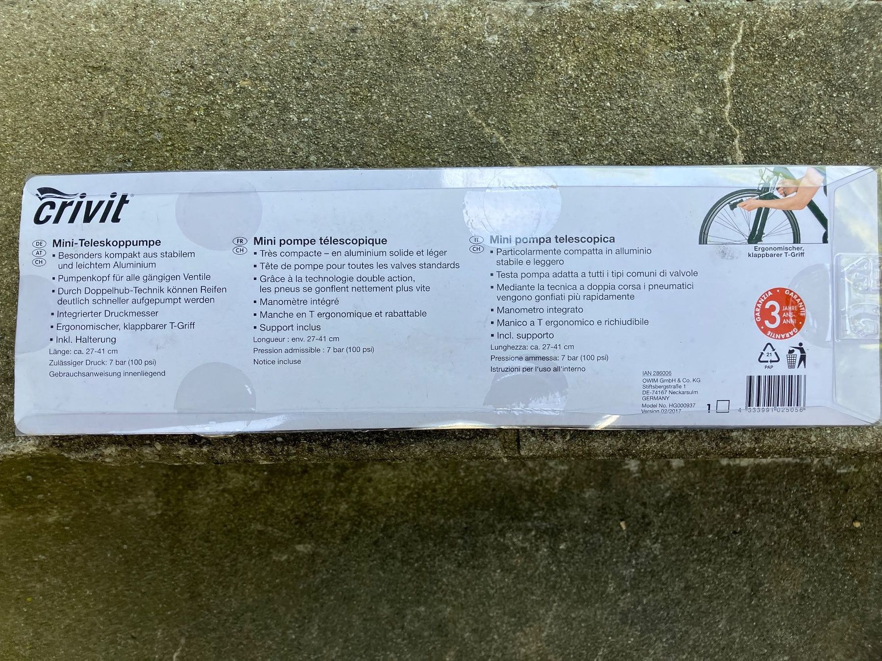 Pompe: Mini Velopumpe (originalverpackt) – Nuovo e nell'imballaggio originale da Biel/Bienne venduto da Picabo 1