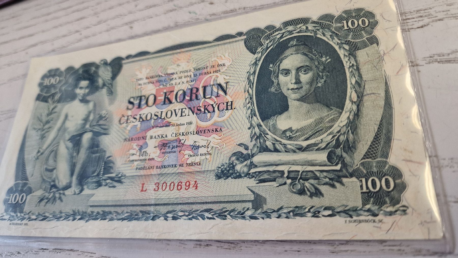 Banconote: 100 Korun Tschechoslowakei 1931 guter Zustand – Nuovo (secondo la descrizione) da Herisau venduto da Antiques.AR 1