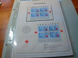 Block Rotes Kreuz 1963. FDC gelaufen + Block ET.o