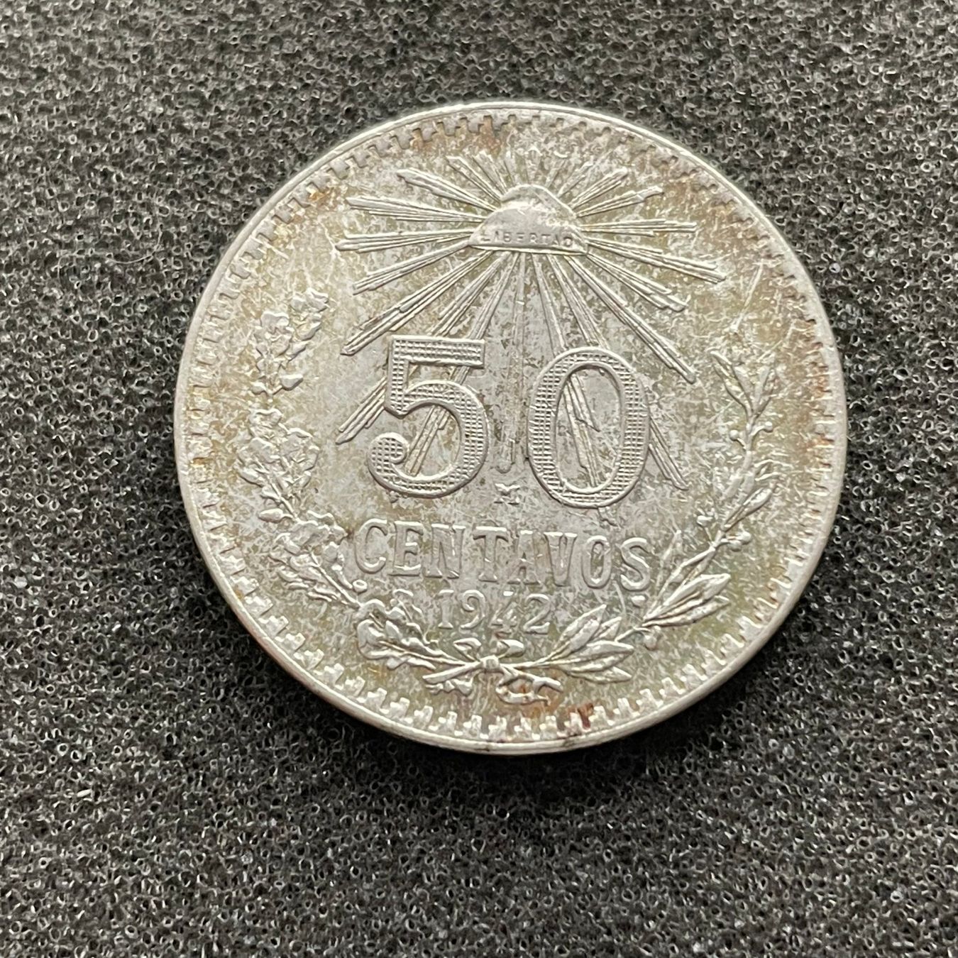 Tutti le monete: 50 Centavos Silber Mexiko 1942 -unc – Usato da Reitnau venduto da tb-muenzen 2