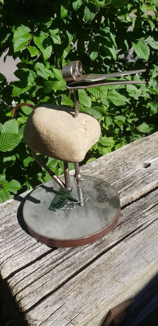 Skulpturen & Statuen: Metall Stein Vogel – Gebraucht aus Schaffhausen von beny06 3