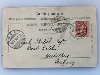 Cartoline postali: Gruss aus Zürich 1898 – Usato da Sargans venduto da nicsam1815 1