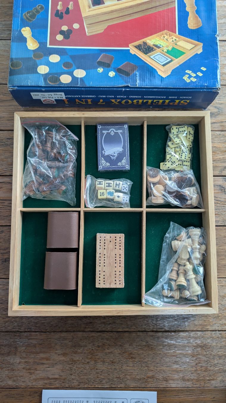 Giochi: Holz-Spielbox 7 in 1 Neu – Nuovo (secondo la descrizione) da Geroldswil venduto da viv_vs9r 3