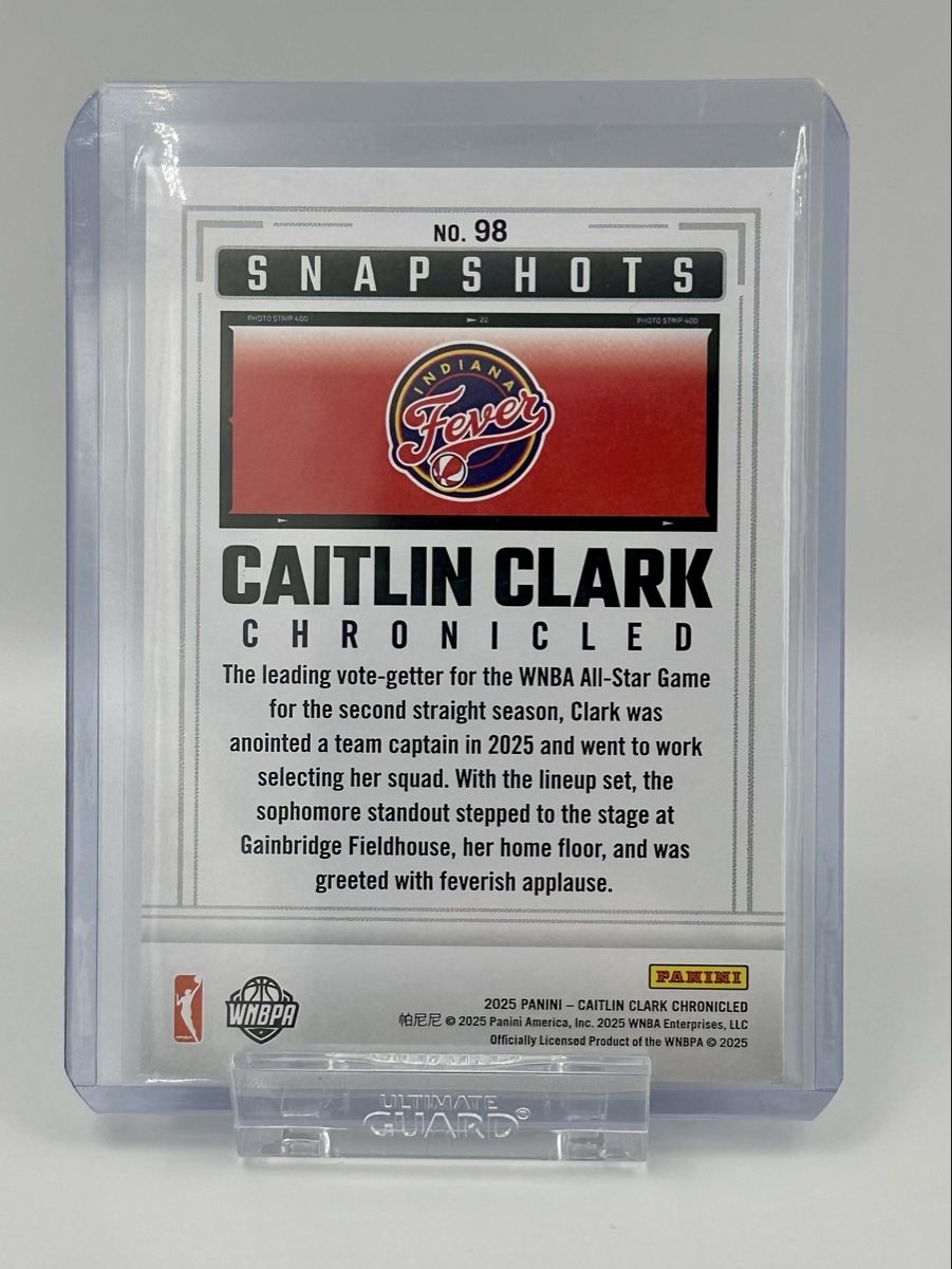 Panini Carte collezionabili: Caitlin Clark Chronicled - Team Clark, Panini Nr.98 – Nuovo (secondo la descrizione) da Lyss venduto da Swissmantis 1