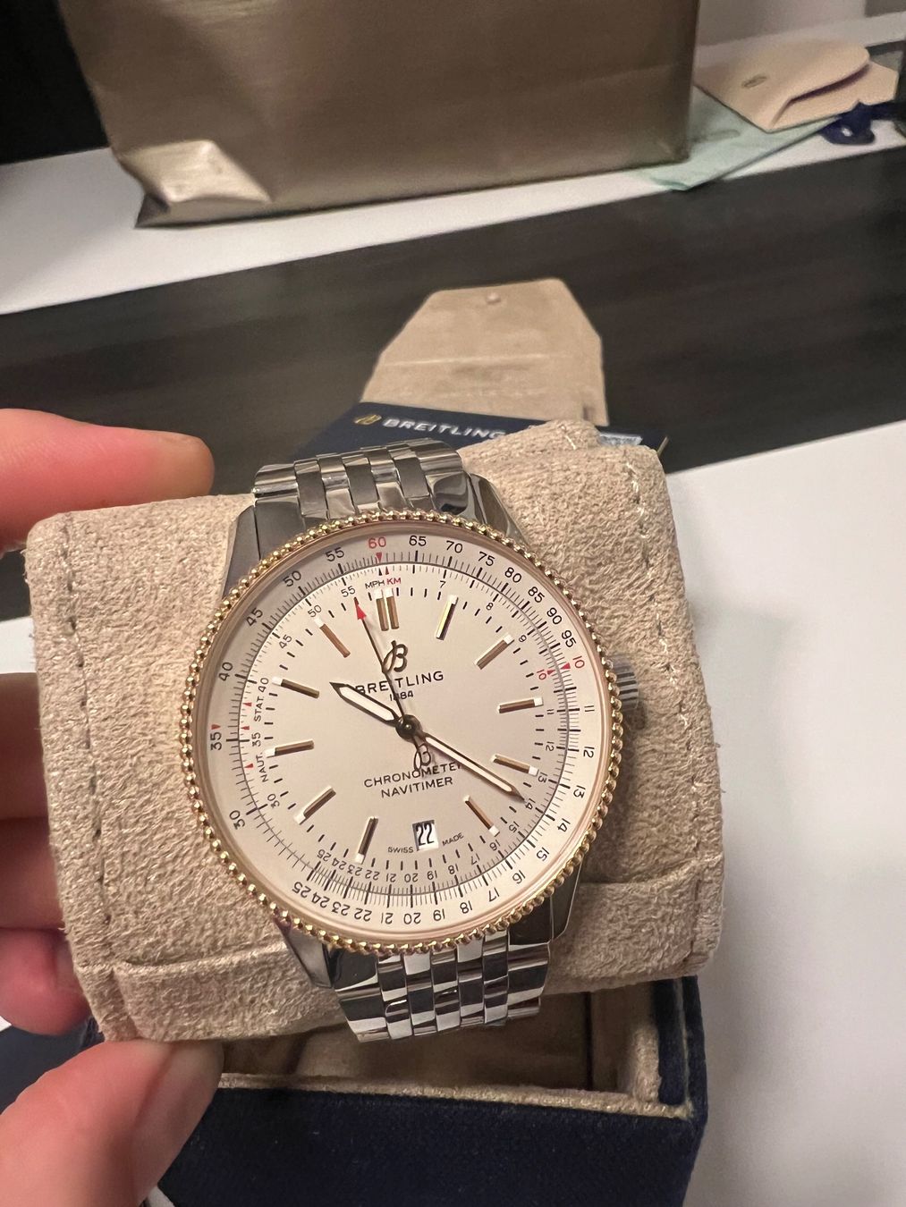 Breitling Orologi: Breitling Navitimer Gold Bezel Full Set U17326 – Usato da Derendingen venduto da MDPshopandmore 4