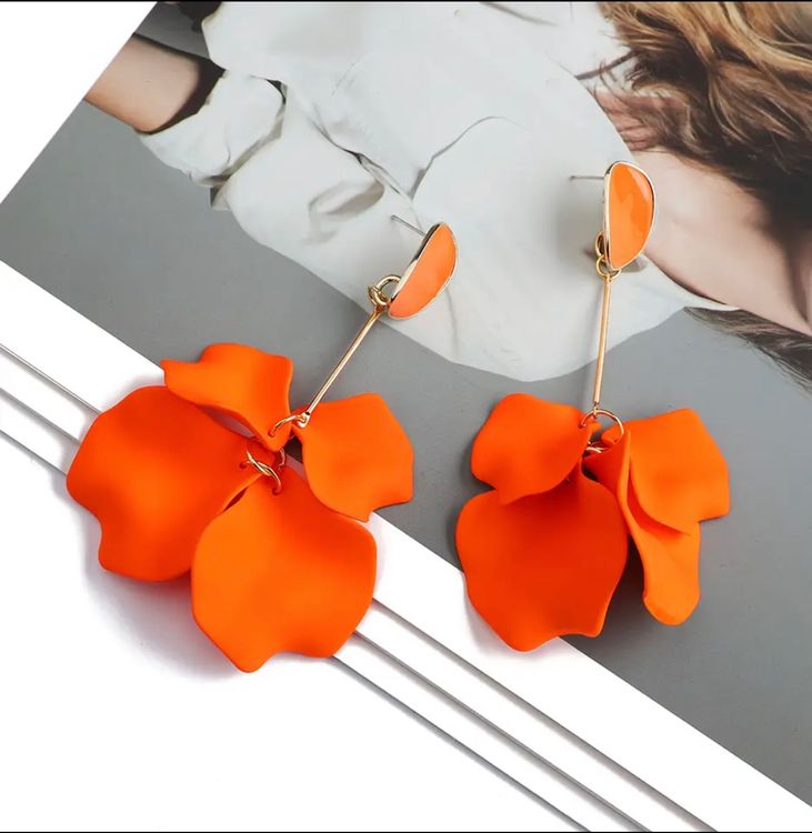 Aperol Ohrringe Set - 2 Paar Weinglas Ohrringe In Orange Für Partys