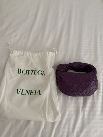 Bottega Veneta Mini Jodie Pouch Lilac Leather Handbag New Wi