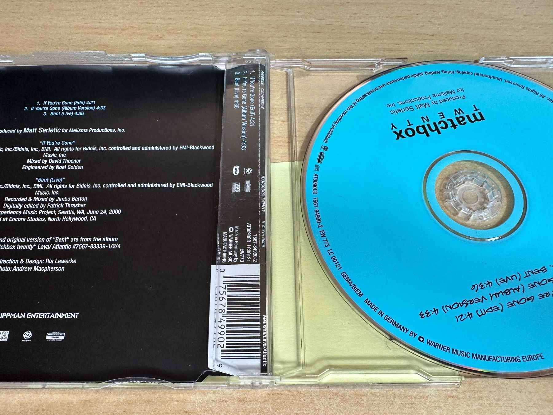 CD: Matchbox Twenty – If You're Gone - Single CD – Usato da Rikon im Tösstal venduto da Alpenmutz 1