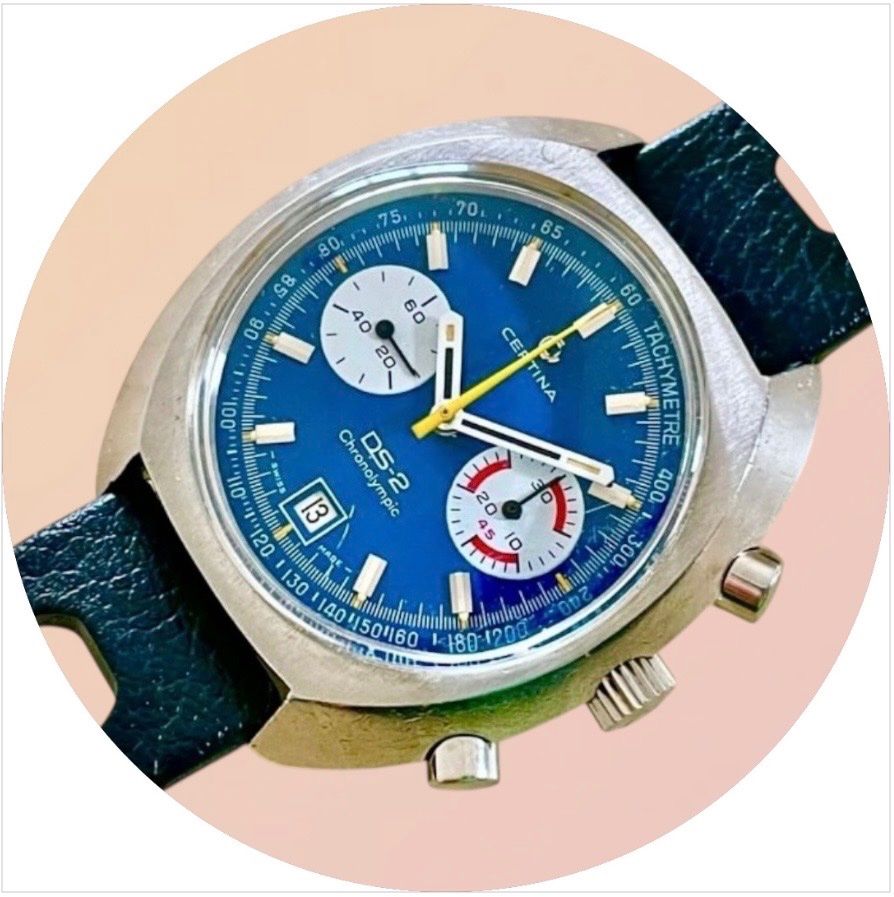 Certina Orologi: Certina Swiss Vintage Chronograph – Usato da lyss venduto da Uhrenparadies 1