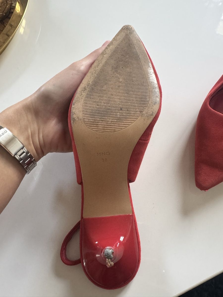Mango Chaussures femmes: Mango Slingback Pumps, Red, Size 38, Used Condition – D'occasion à Baar par sal_g57c 1