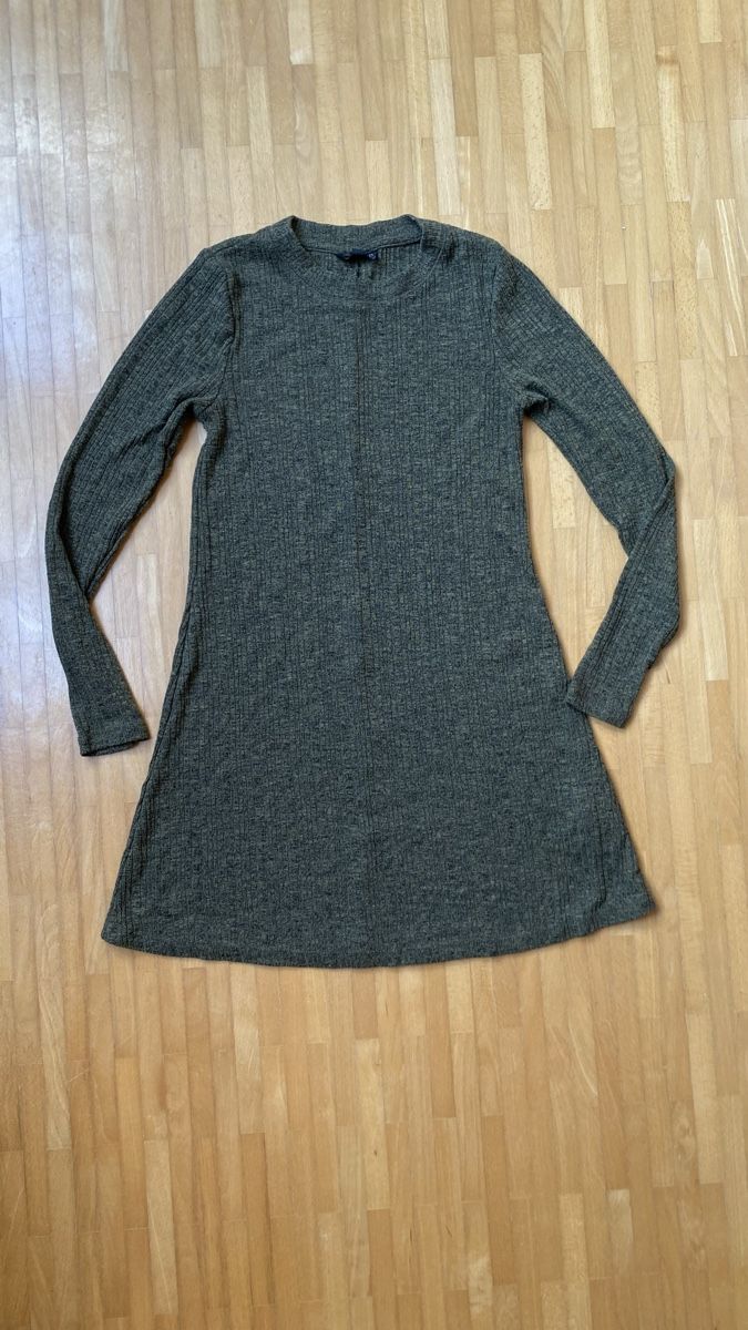Maglioni & Felpe: Rippstrick Kleid/Pullover langarm dunkelgrün Grösse 36 – Usato da Hochwald venduto da _biene_