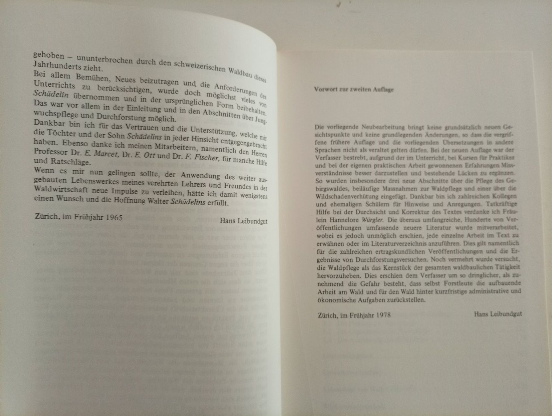 Libri: Hans Leibundgut, Die Waldpflege, 1978 – Usato da Locarno venduto da edn.vintage 3