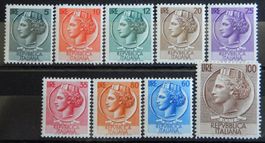 Italien Kat. 884-891 & 920 * 1953/54 Kat. 170 Euro
