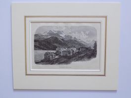 Silvaplana Engadin im Passepartout