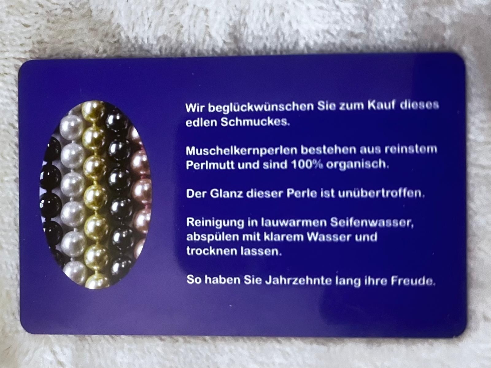 Perlen (unechte): Perlmutt Muschelkernperlenkette und Armband – Gebraucht aus Zürich von Abi220322 4