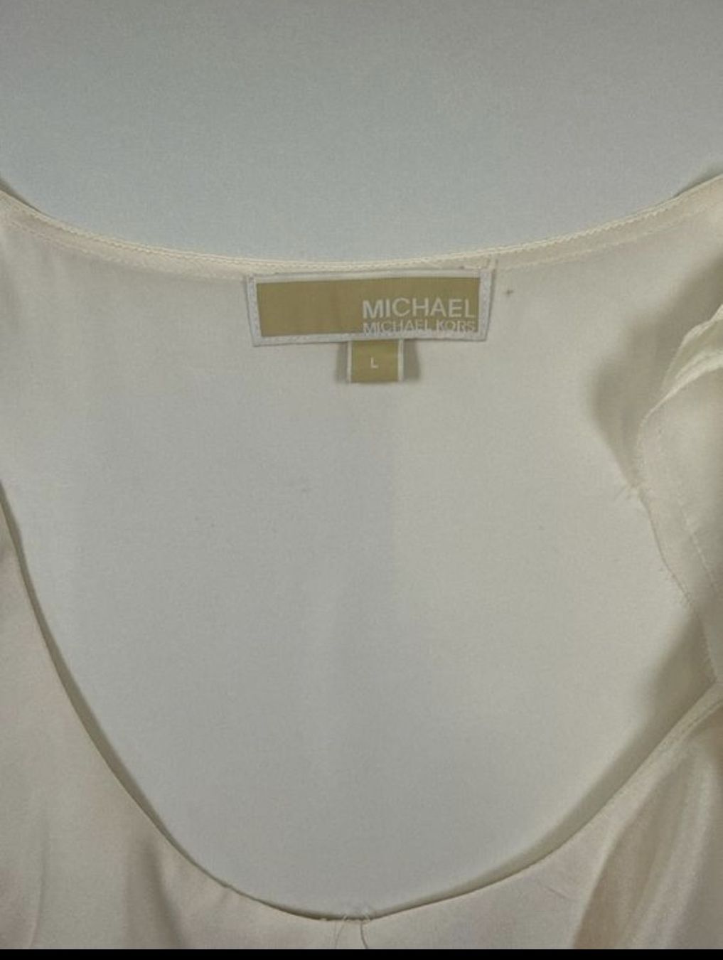 Michael Kors Top: Michael Kors Silk Top Ruffle Cream Size L – Nuovo (secondo la descrizione) da Ebikon venduto da Haselnuss23 2