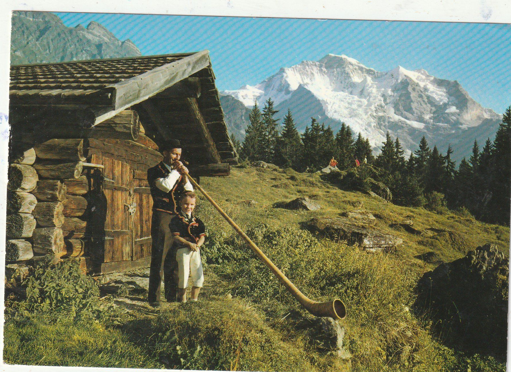 Cartes postales: Wengen Folklorekarte – D'occasion à Lumbrein par made02