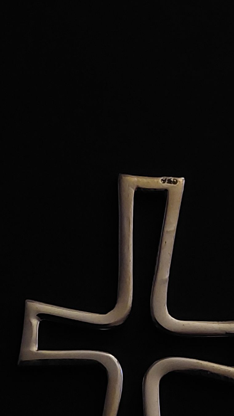 Ciondoli: Kreuz Anhänger, 925 Silber, Neu – Nuovo e nell'imballaggio originale da Zürich venduto da Rose-Black 2