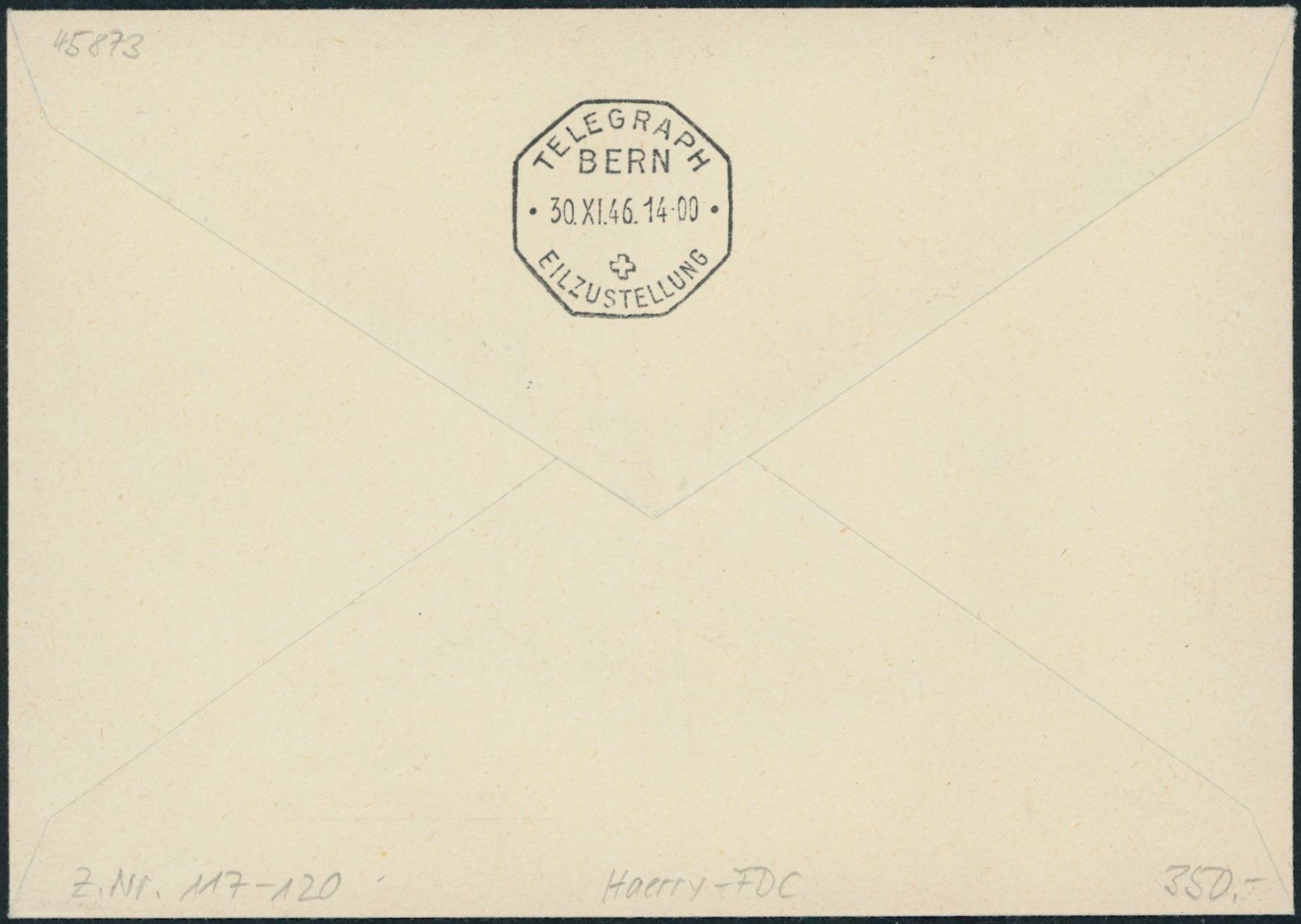 Tutti i francobolli: 1946 - Pro Juventute - Block - Ersttagsbrief FDC - Haerry – Usato da Schindellegi venduto da leecollect 1