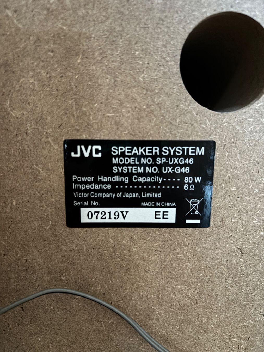 JVC Casse acustiche: JVC Stereoanlage Speaker System 80W – Usato da Zürich venduto da Kalllaz 3
