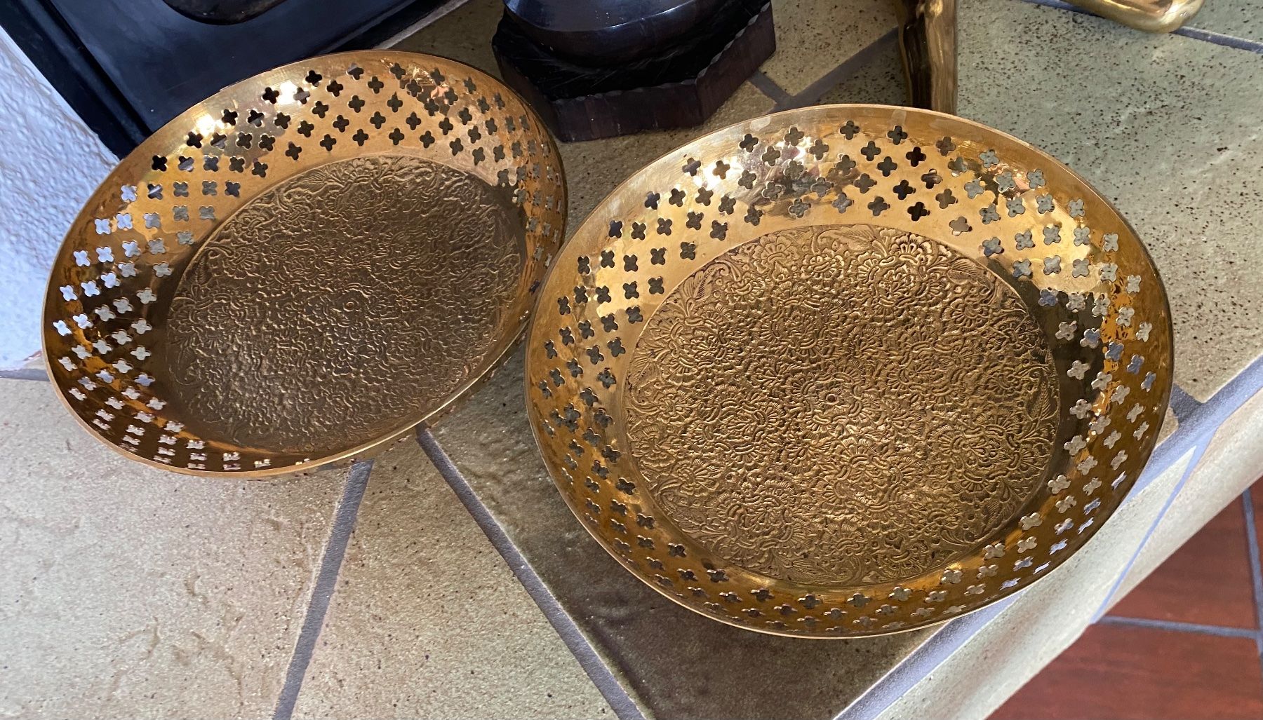 Piatti: Messingschalen Gold Messing Teller Schal Topf – Usato da Dottikon venduto da 6571 1