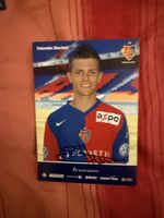 Valentin Stocker Autogrammkarte mit Unterschrift FC Basel
