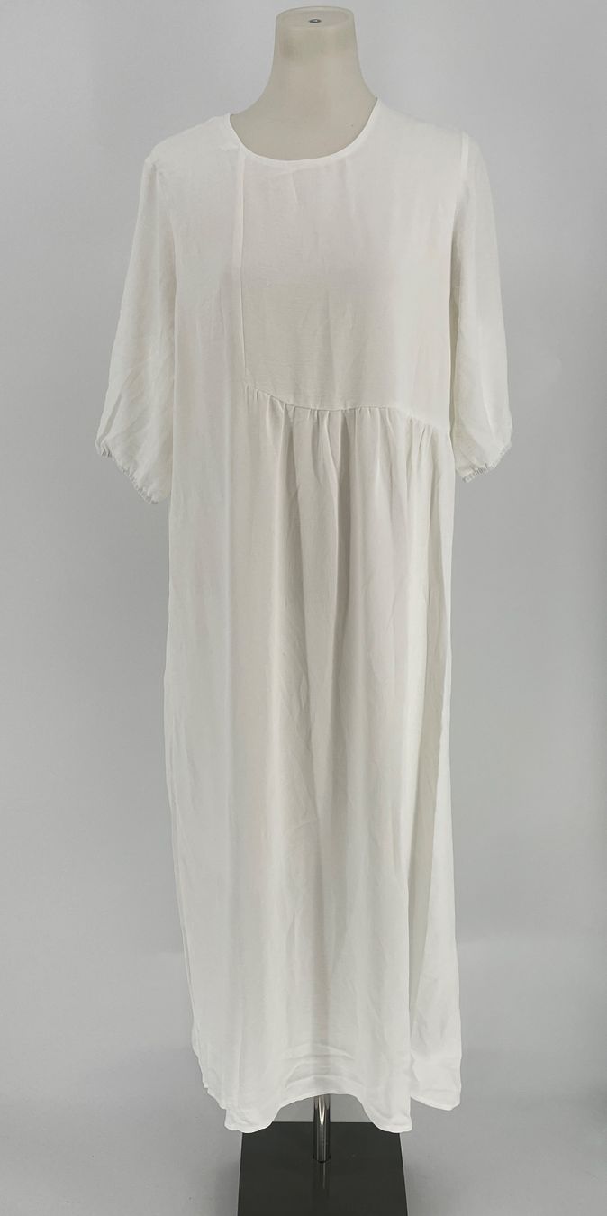 Vestiti: weisses Kleid/ Maxikleid Gr. L – Usato da Auenstein venduto da moin.