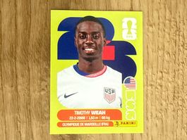 Panini FIFA WM 2026 Sticker Timothy Weah USA 12