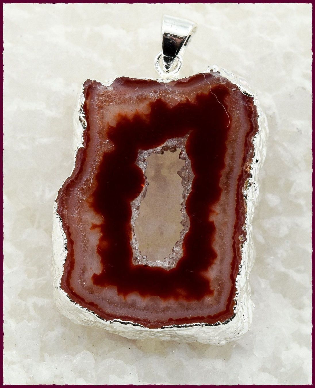 Anhänger: ♛ Achat druzy Anhänger – Neu und originalverpackt aus Oberglatt ZH von Hot-Spot 1