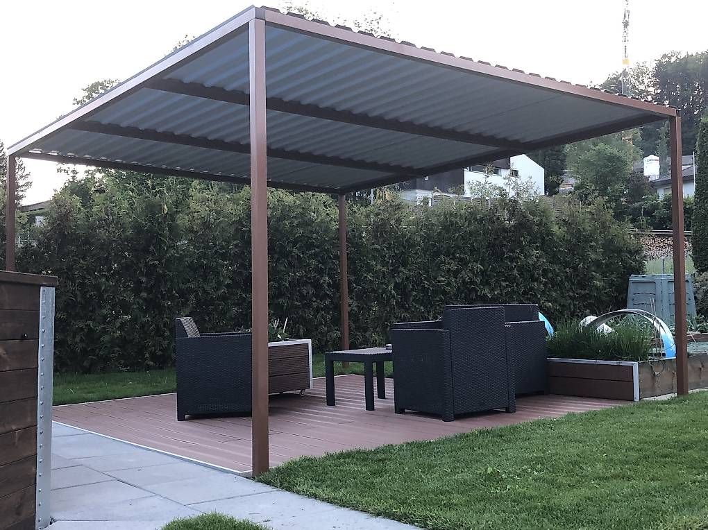Rifugi: 4x4m Pergola Pavillon Unterstand – Nuovo (secondo la descrizione) da Bichelsee venduto da 123Tremp321