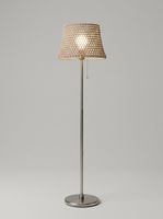 Handgemachte Stehlampe mit Makramé - Lampenschirm - Unikat