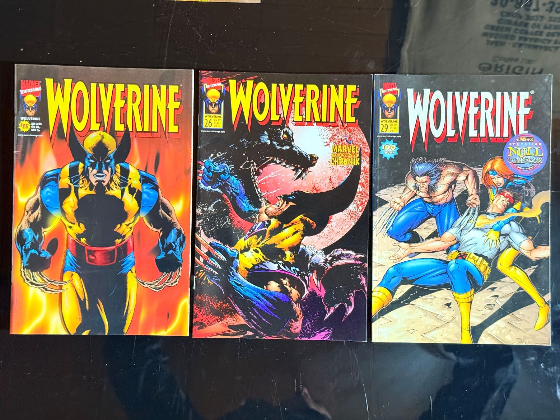 Comics: 3 Wolverine Marvel Deutschland Nr. 25-27, Top – Gebraucht aus Zuerich von SonderArt-Wertgut