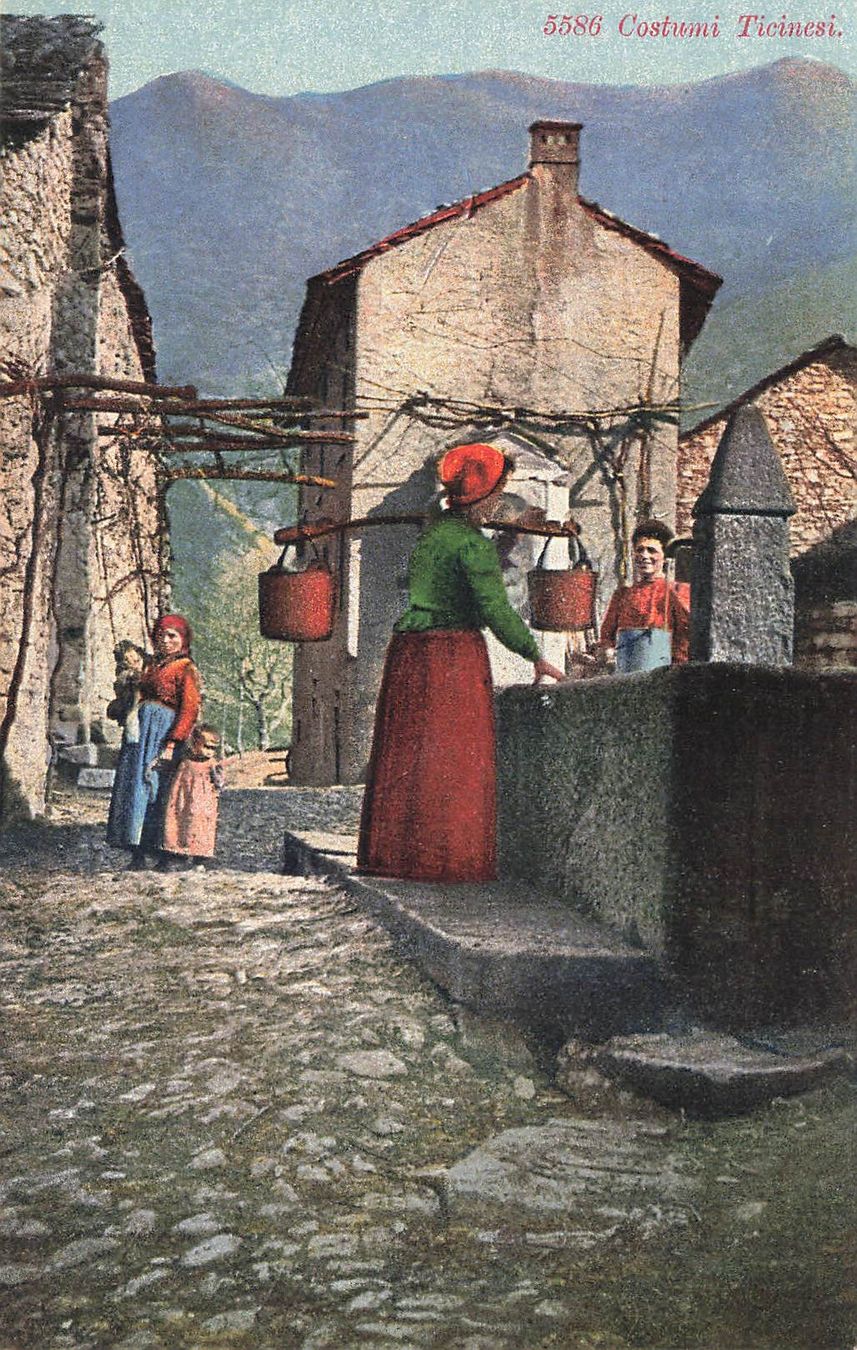 Ansichtskarten: Costumi Ticinesi TI – Gebraucht aus Biasca von Blenio71