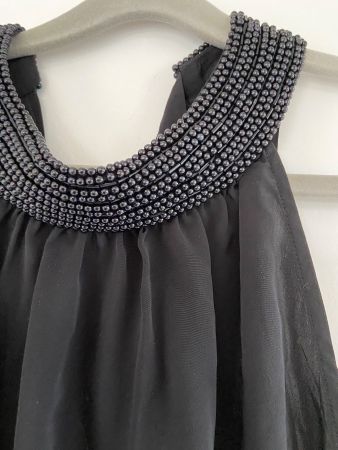 Hübsches Blusentop schwarze Perlen  neu Vero Moda M
