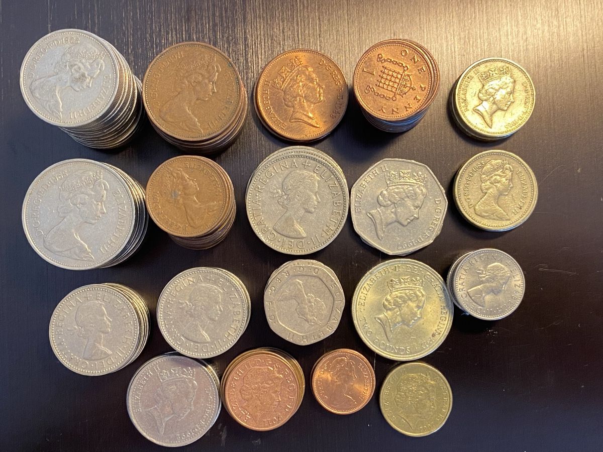 Alle Münzen: Royaume-Uni, lot de 150 monnaies  – Gebraucht aus Corsier-sur-Vevey von Ginoarturo