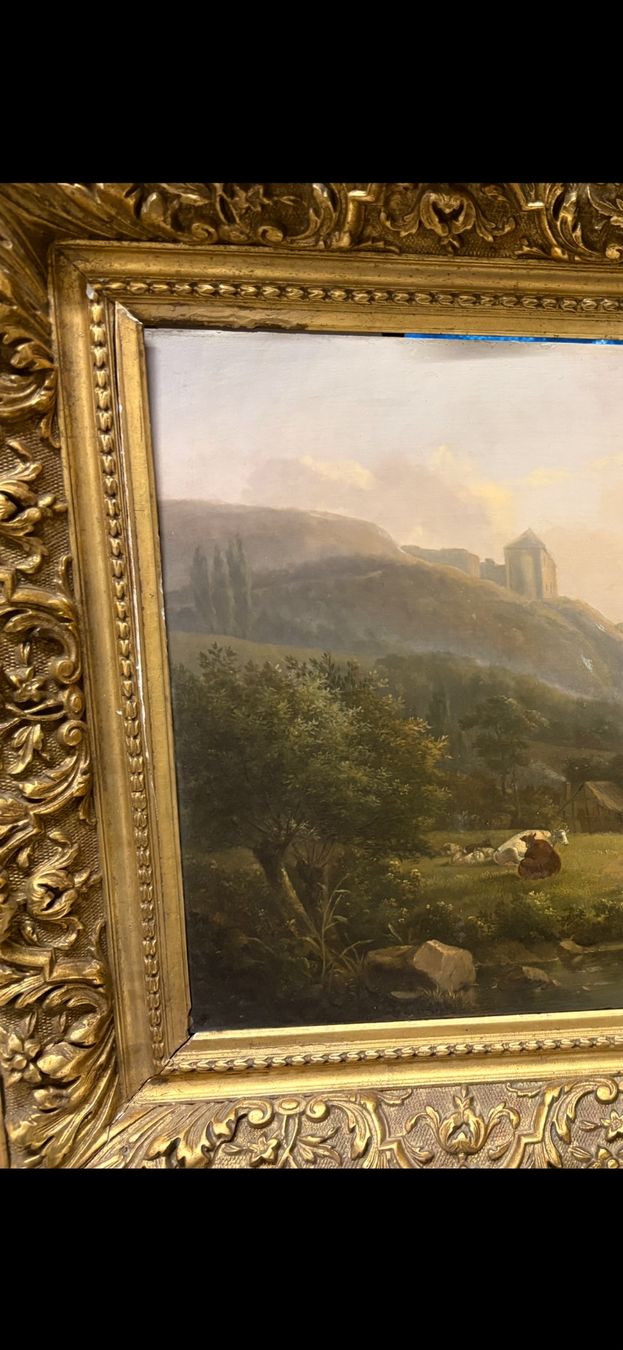 Dipinti: Landschaft, von Jules Joseph Ducorron, 1846 – Usato da Gattikon venduto da mo.suter 8