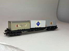 GB1- Liliput Containertragwagen Wiking Container Aral usw.