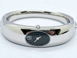 Calvin Klein CK K1Y231 Damenuhr Edelstahl Armreif Swiss Made