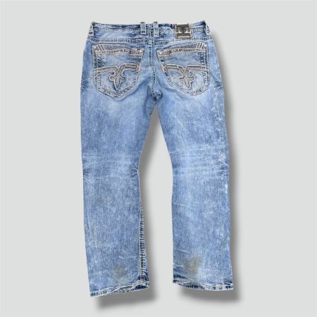 Rock Revival vintage straight leg denim jeans retro