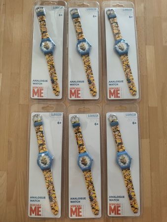 6x Uhr Despicable Me Minions NEU Marktwert 180 CHF