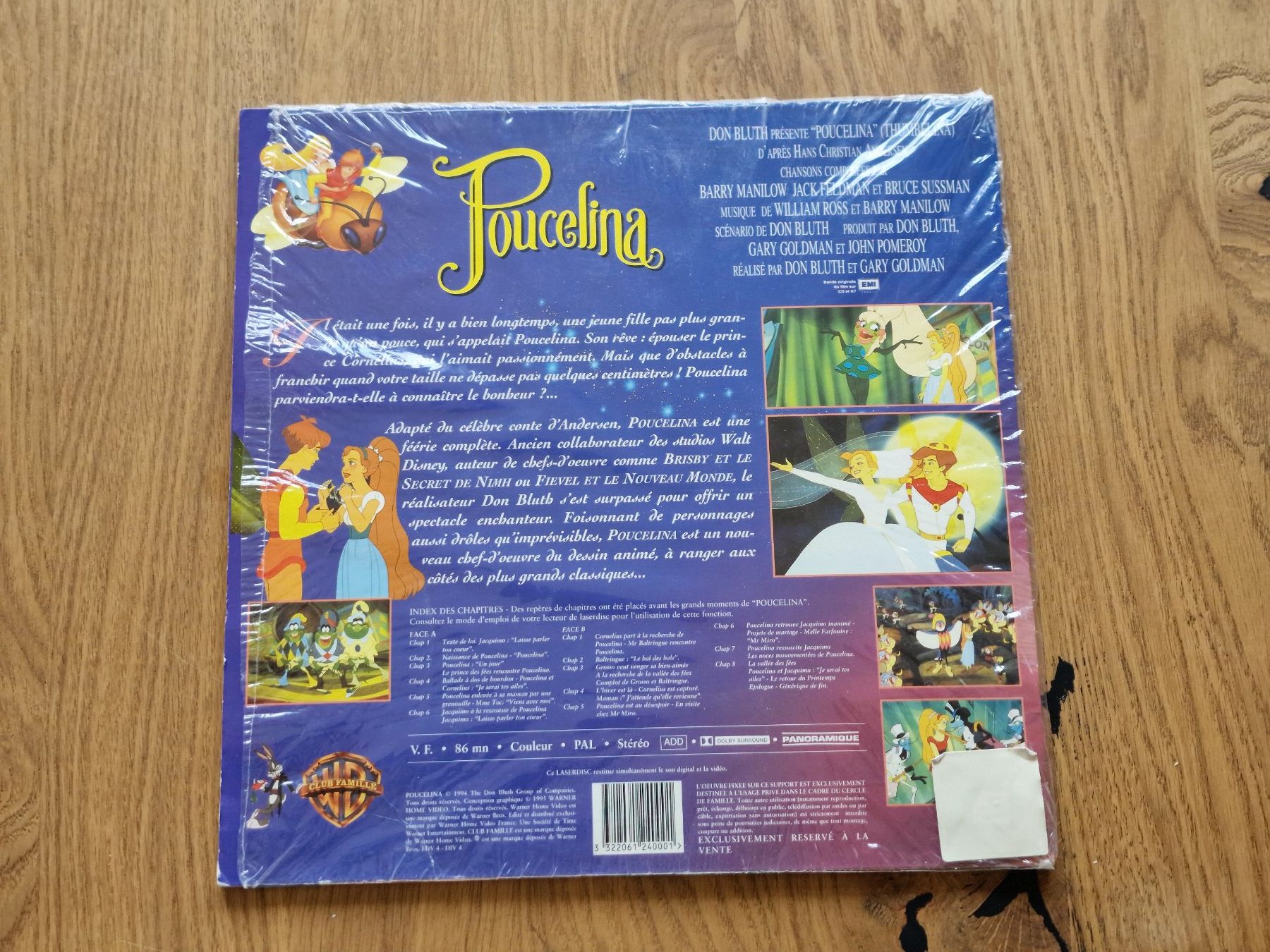 Tous les DVDs: Poucelina - LaserDisc - PAL VF – D'occasion à Courgenay par Periote00 1