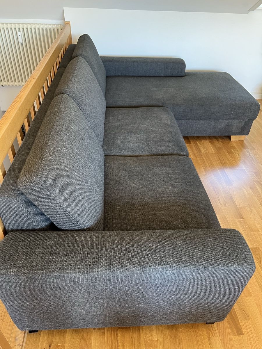 Divani: Ecksofa SÖRVALLEN 3er-Bettsofa mit Récamiere, grau – Usato da Frick venduto da clembou 1